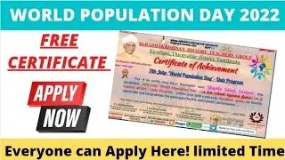 World Population Day Quiz 2022 | GK Quiz On World Population Day With Free Certification