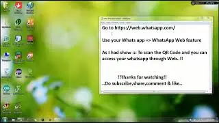 Whatsapp Web setup and use Online Web Client
