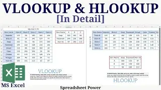 Difference Between VLOOKUP and HLOOKUP Function