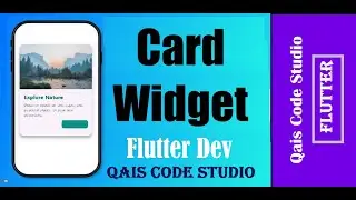 Flutter Card Widget UI | Beautiful Layout Tutorial from Basics to Advanced