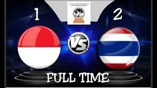AFF CUP U19 2018 INDONESIA VS THAILAND ( 1 : 2 ) TADI MALAM