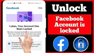 How to Unlock Facebook Account-2024 | facebook account locked how to unlock