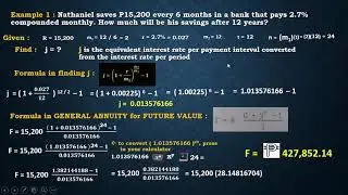 G11  GENERAL MATHEMATICS QUARTER 2   GENERAL ANNUITY, FINDING for FUTURE VALUE
