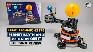 LEGO Technic 42179 Planet Earth and Moon in Orbit detailed building review