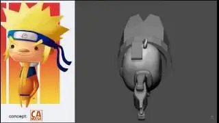 Zbrush timelapse - Naruto - part 1