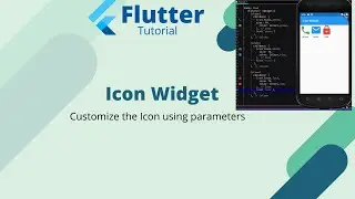 Flutter Tutorial - Icon Widget and it's properties || Icone Widget in Flutter