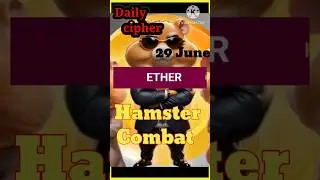 daily cipher Hamster Combat 29 june || Hamster Combat || Game of the day @HamsterKombat_Official