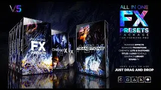 Download Presets Pack for Premiere Pro: Effects, Transitions, Titles, LUTS, Duotones, Sounds