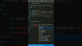 Text scrolling using HTML