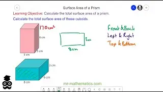 Total Surface Area of Cuboids and Prisms