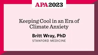 Keeping Cool in an Era of Climate Anxiety