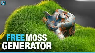 Free Moss Generator| Geometry node | shift 4 cube