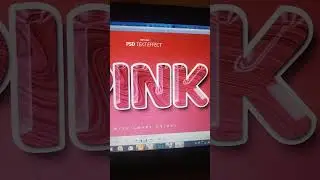 3D text effect PSD #texteffect #photoshop #shorts #art