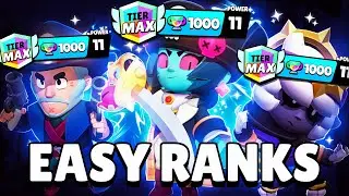 Top 10 Easiest MAX TIERS In Brawl Stars (After Update)
