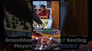 Grandmaster Casually Winning In Simul After Winning National Championship! #chess #shorts