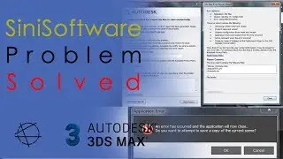 How to solve 3ds Max Problems | حل لجميع مشاكل ثري دي ماكس | SiniSoftware