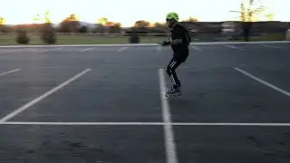 11-13-21 Short Radius Turns & Jumps, Skate to Ski , Rollerblading, Arthur (beginner) at Mt High