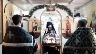 Архиерей в храме Рождества Богородицы г. Россоши: фрагмент службы и проповедь