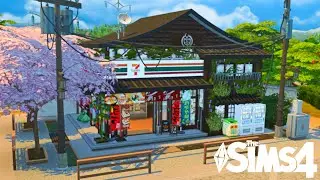 Countryside Convenience Store, Mt.Komorebi 🏪🍙 | NO CC | Stop Motion | The Sims 4