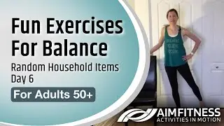 Fun Exercises for Balance | Random Household Items Day 6 | Face Cloth Workout
