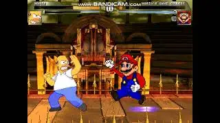 Mugen: Homer Simpson VS. Game Gallery Mario