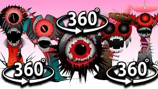 360° 😱Sprunki Phase 8 + All Character Together❗️🫣 Incredibox Sprunki Animation