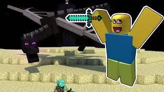 Beating Minecraft, But in ROBLOX