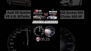 Audi S8 MTM 760HP vs Mercedes BRABUS S650 Rocket 900 