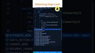 Detecting Caps Lock effect  || HTML , CSS & JS 🔥