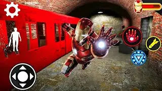 PLAYING IRONMAN IN GRANNY 3 TRAIN ESCAPE !!