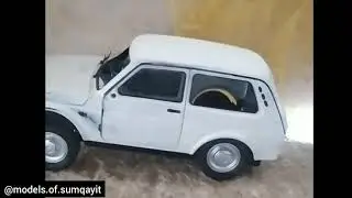 niva modeli. modelka . 1:16 niva modeli renglenmesi ve yigilmasi. esl masin Porshe kraskasi ile