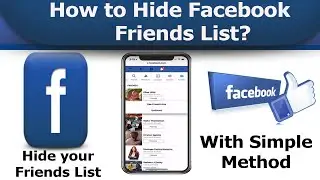 How to Hide Facebook friends list | Hide Facebook mutual friends list | Facebook friend list hide