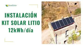 Instalación Solar Vivienda Aislada 12kWh/día con baterías de Litio