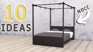 BASE GAME: 10 BEDS | Functional Furniture | Tutorial | No CC or Mods | The Sims 4