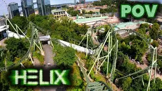 Helix Front Row POV Liseberg | Crazy Terrain Launch Coaster from Mack Rides