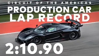 Hennessey Venom F5 Revolution | COTA Production Car Lap Record | 