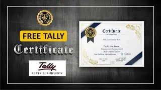 Tally Free Certificate | Tally Exam by TechView Team | Tally certificate in 30 Minute