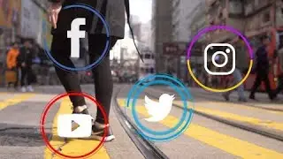 Free Facebook, Instagram, Youtube, Twitter Logo Green Screen Animations 2 types - color and white