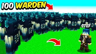 100 WARDEN VS STEF SU MINECRAFT!