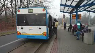 Czech Republic, Ostrava, trollebus 107 ride from Hranečník to Konzervatoř