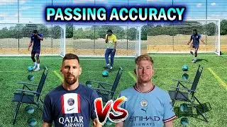 MESSI VS DE BRUYNE PASSING ACCURACY CHALLENGE!
