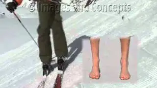 use the feet in skiing