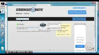 Making a screen recording with Screencast-o-matic
