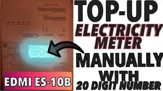 How To Enter Top Up Code (UTRN) in Electric Meter For EDMI ES-10B Electricity Smart Meter