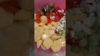 Картофельный  салат  к шашлычку, вкусный и простой.
