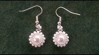 Classy - stunning - easy to make pearl earrings beading tutorial