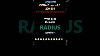 Cisco CCNA: What does RADIUS stand for? - #icmpwolf #cisco #ccna_certification #radius
