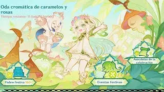 Genshin Impact Oda Cromatica de caramelos y flores completo