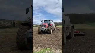 Дисковка с внесением навоза #tractor #крестьянин #сельхозтехника #трактор #дисковка #shorts #short