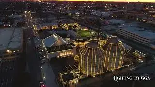 Magnolia Market Silos Christmas Lights. Waco, Texas | Lighting By GGA